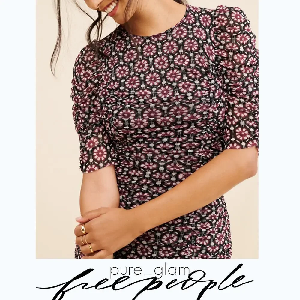 Free People floral midi dress